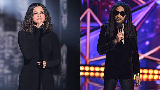 Selena Gomez and Lenny Kravitz