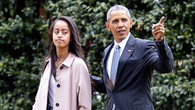 Barack and Malia Obama