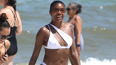 gabrielle union white bikini