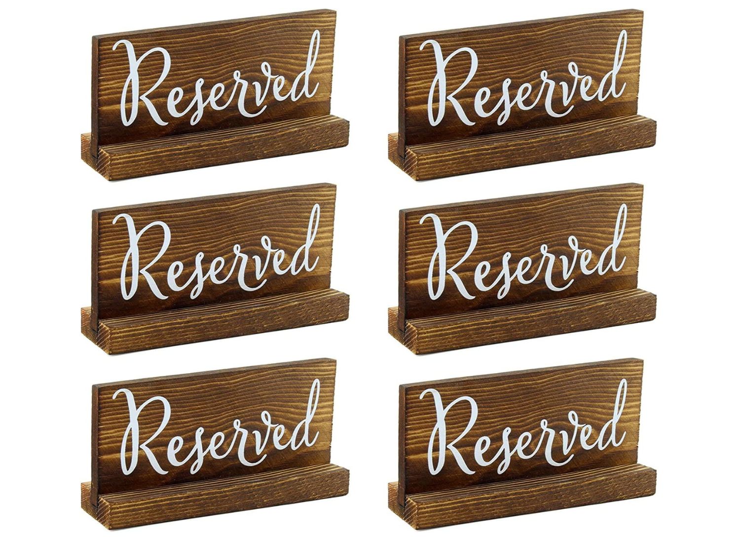 darware wedding reserved sign