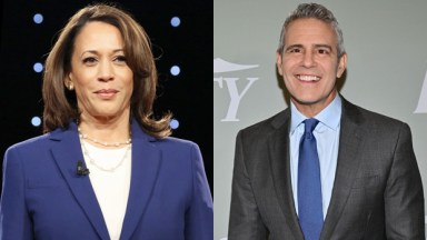 Kamala Harris and Andy Cohen