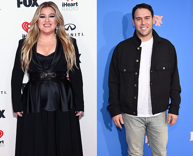 Kelly Clarkson and Scooter Braun