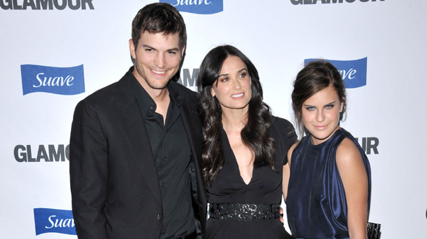 ashton kutcher, demi moore, tallulah willis