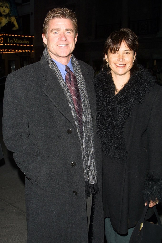 Treat Williams & His Wife smile