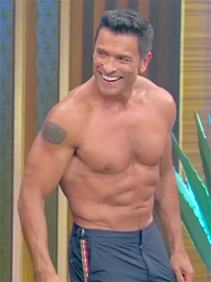 Mark Consuelos shirtless