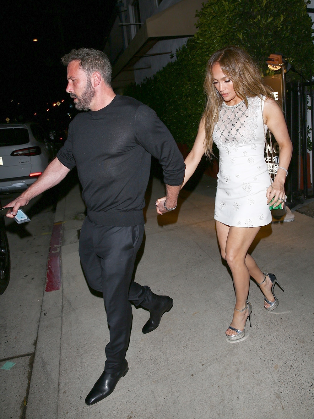 *EXCLUSIVE* Jennifer Lopez and Ben Affleck's Anniversary Dinner in Santa Monica Filled with Surprises: A Candlelit Cake, Car Troubles, and Memorable Moments