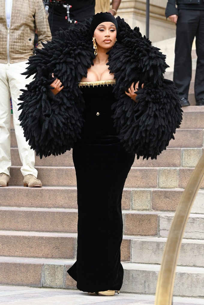 Cardi B at the Schiaparelli show