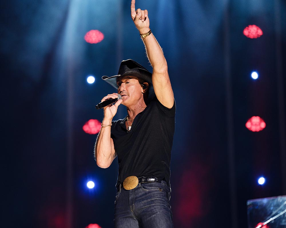 CMA FEST - “CMA Fest,” the music event of the summer, hosted by Dierks Bentley, Elle King, and Lainey Wilson, returns with a the three-hour primetime concert special, filmed during CMA Fest’s milestone 50th anniversary, airs WEDNESDAY, JULY 19, at 8/7c on ABC. (ABC/Connie Chornuk)
TIM MCGRAW