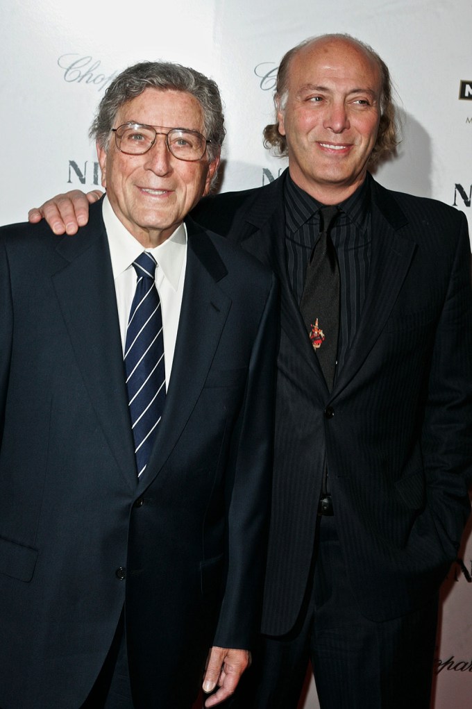 Tony Bennett & Danny Bennett at a premiere