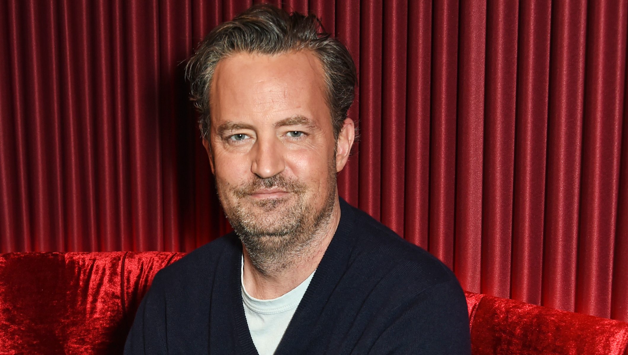 LONDON, ENGLAND - FEBRUARY 08:  Matthew Perry poses at a photocall for "The End Of Longing", a new play which he wrote and stars in at The Playhouse Theatre, on February 8, 2016 in London, England.  (Photo by David M. Benett/Dave Benett/Getty Images)