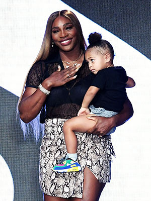Serena Williams and daughter Olympia