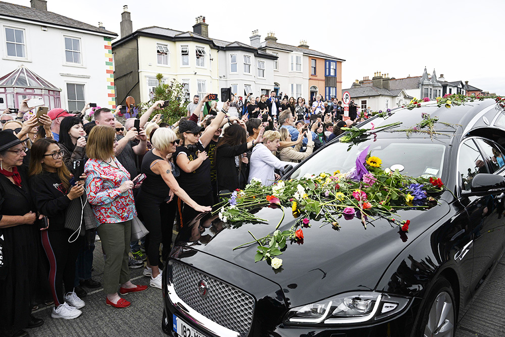 Fans gather to watch procession of Sinead O'Connor, Bray, Ireland - 08 Aug 2023