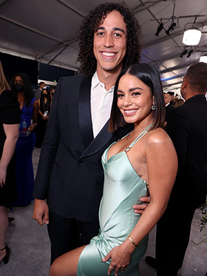 Vanessa Hudgens at Cole Tucker baseball game