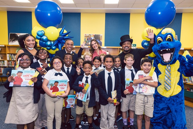 KENDRA SCOTT, DAYMOND JOHN & 100 BLACK MEN SURPRISE & INSPIRE NEXT GENERATION AT CAMPBELL ELEMENTARY IN AUSTIN, TX