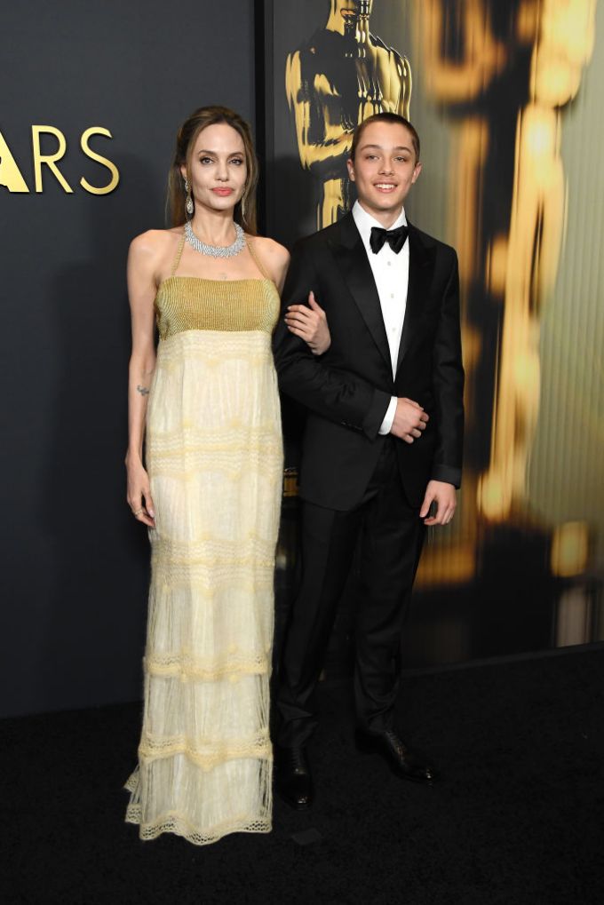 Angelina & Knox at the 2024 Governors Awards