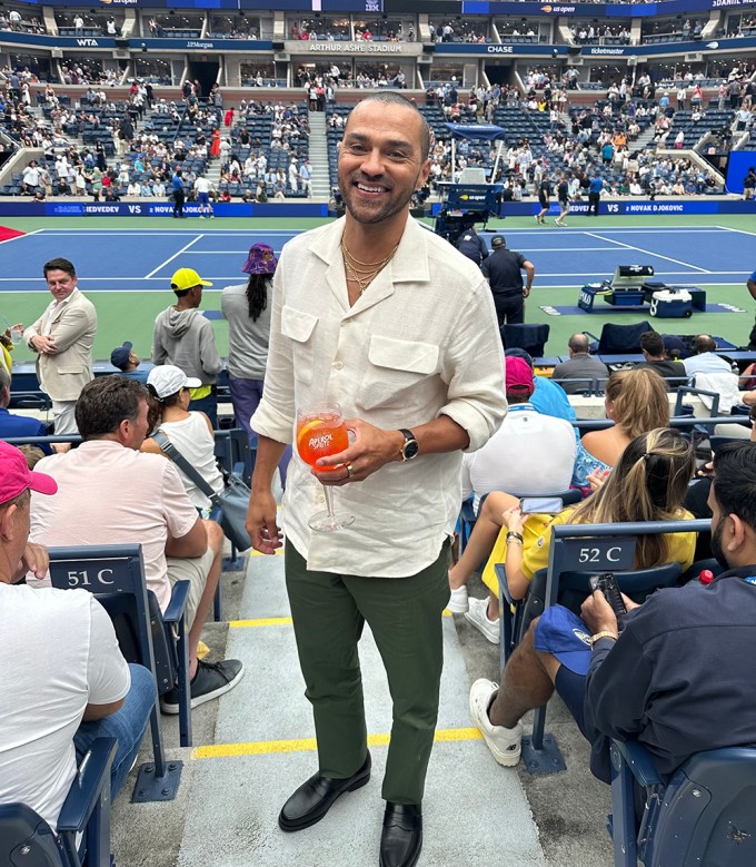 Jesse Williams at the US Open