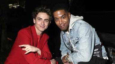 Kid Cudi and Timothee Chalamet