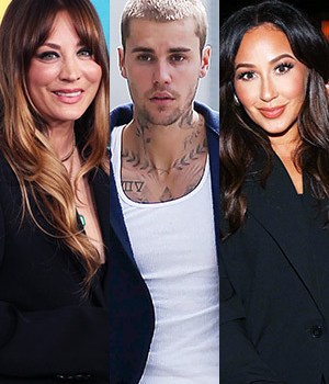 Kaley Cuoco Justin Bieber Adrienne Bailon