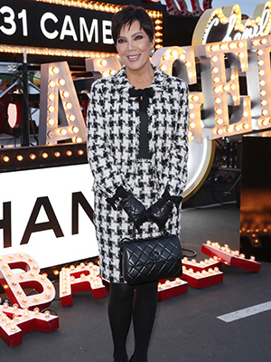 Kris Jenner appearing at a Chanel show in Los Angeles