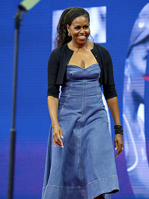 michelle obama jean dress