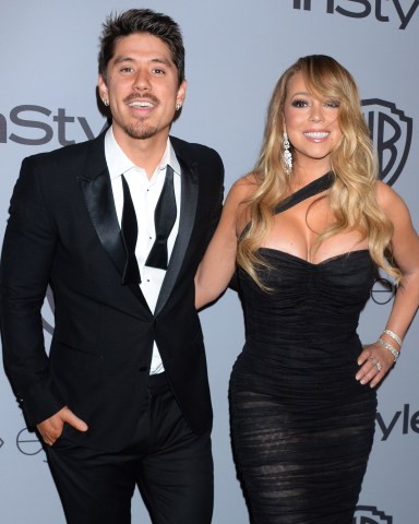 Mariah Carey and boyfriend Bryan Tanaka
InStyle and Warner Bros Golden Globes After Party, Arrivals, Los Angeles, USA - 07 Jan 2018
Instyle and Warner Bros. Golden Globes Party - Arrivals