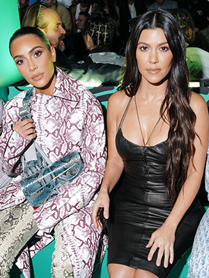 Kim Kardashian and Kourtney Kardashian