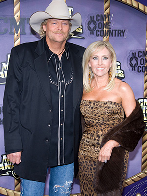 Alan Jackson and wife Denise Jackson