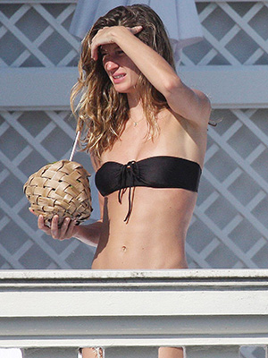 Gisele Bundchen Sizzles in Tiny String Bikini at the Beach in Brazil