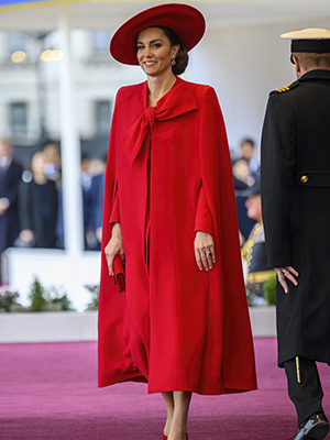 Kate Middleton Dazzles in Fiery Red Dress in London: Photos