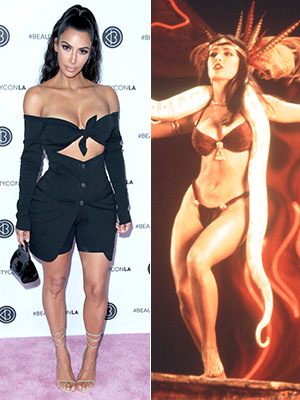 Kim Kardashian Recreates Salma Hayek’s ‘From Dusk Till Dawn’ Costume