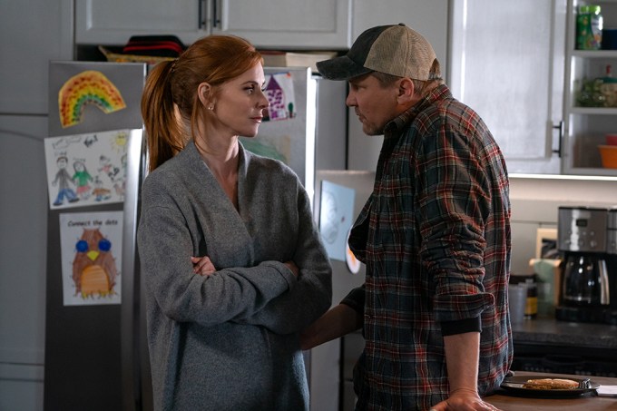 Sarah Rafferty and Marc Blucas