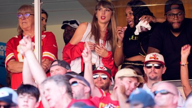 Taylor Swift at a Chiefs game