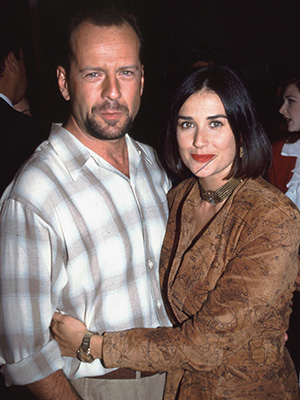 Bruce Willis and Demi Moore