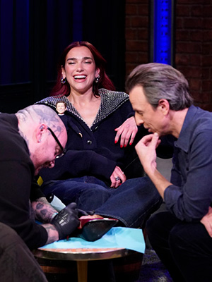 Dua Lipa and Seth Meyers Matching Tattoos