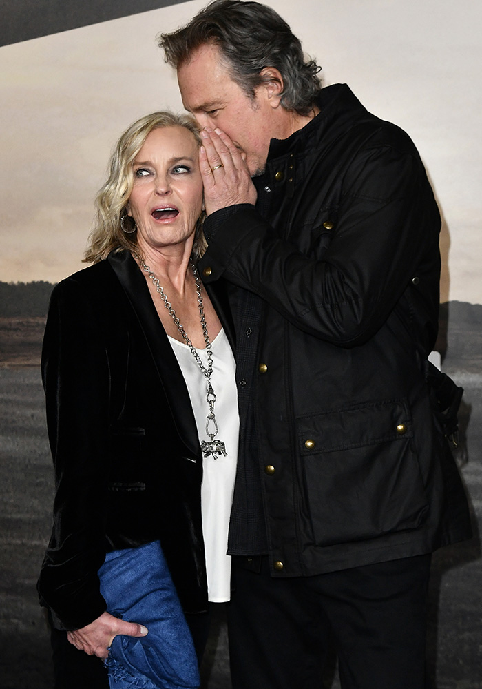 Bo Derek and John Corbett at the Masters of the Air premiere