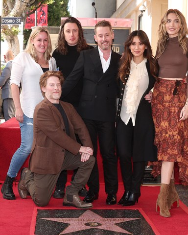 Quinn Culkin, Seth Green, Rory Culkin, Macaulay Culkin, Brenda Song and Paris Jackson
Macaulay Culkin honored with a star on the Hollywood Walk of Fame, Los Angeles, California, USA - 01 Dec 2023