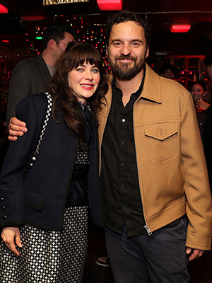 Zooey Deschanel and Jake Johnson Have a Mini 'New Girl' Reunion