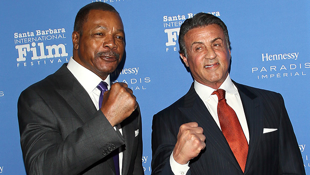 Sylvester Stallone and Carl Weathers