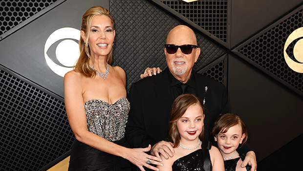 Billy Joel and his wife and daughters at the 2024 Grammys