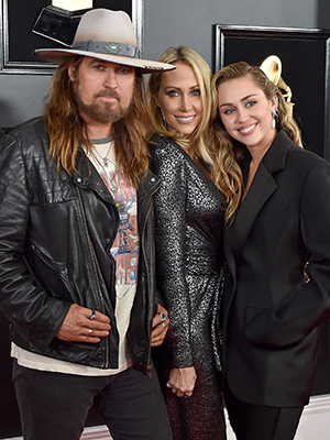 Billy Ray Cyrus, Tish Cyrus-Purcell and Miley Cyrus