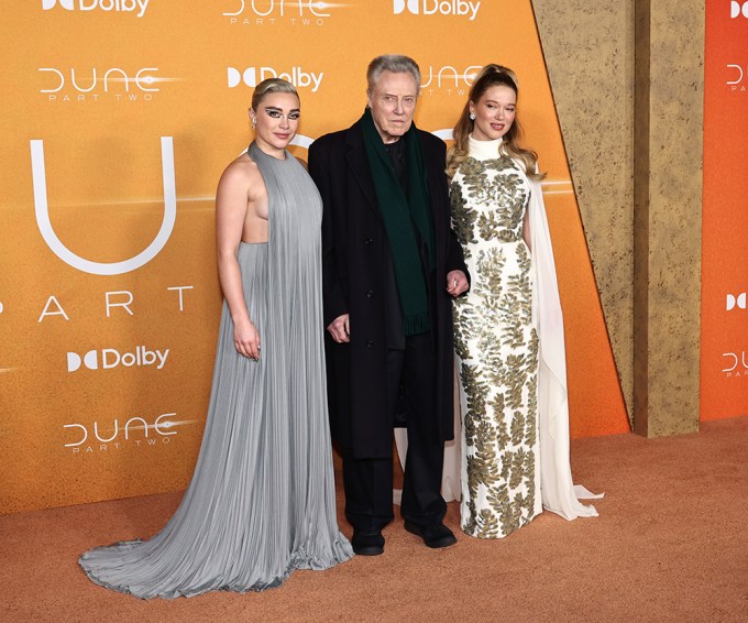 Christopher Walken With Florence Pugh and Léa Seydoux