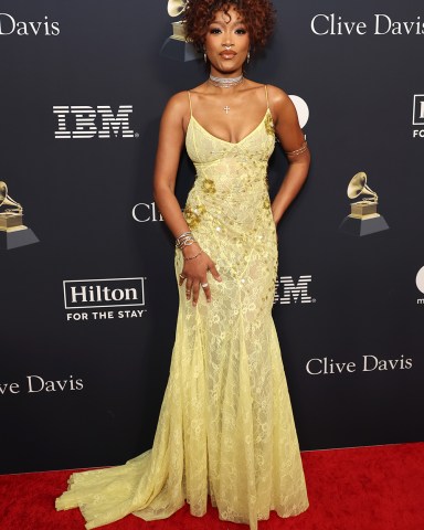 BEVERLY HILLS, CALIFORNIA - FEBRUARY 03: (FOR EDITORIAL USE ONLY) Keke Palmer attends the 66th GRAMMY Awards Pre-GRAMMY Gala & GRAMMY Salute to Industry Icons Honoring Jon Platt at The Beverly Hilton on February 03, 2024 in Beverly Hills, California. (Photo by Amy Sussman/Getty Images)