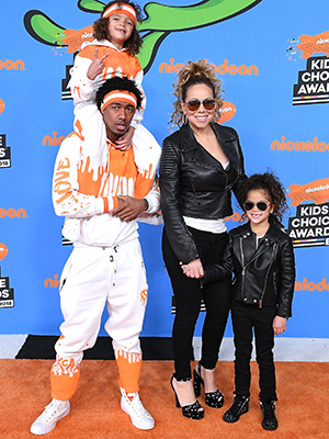 Mariah Carey Nick Cannon with kids Moroccan and Monroe