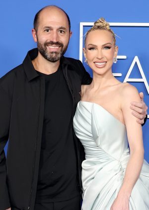 Christian Richard and Christine Quinn at the Fashion Trust US Awards at Goya Studios
