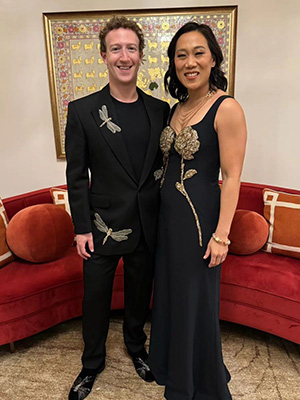 Mark Zuckerberg and Priscilla Chan