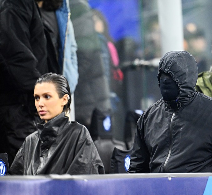 Bianca & Kanye at the UEFA Champions League Match