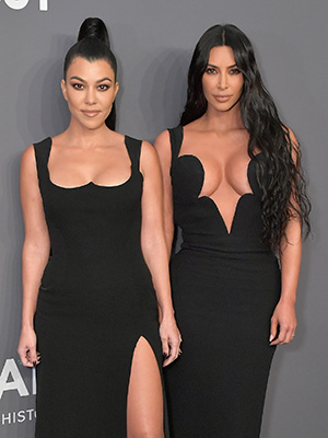 Kourtney Kardashian and Kim Kardashian