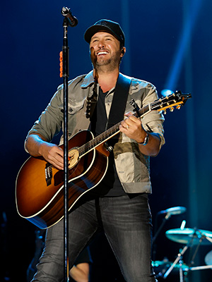 Luke Bryan performing on stage
