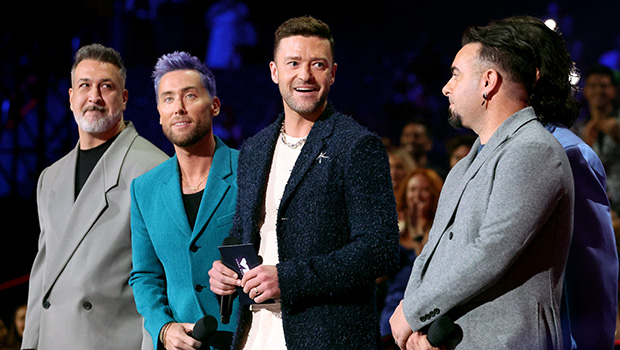 Joey Fatone, Lance Bass and Justin Timberlake