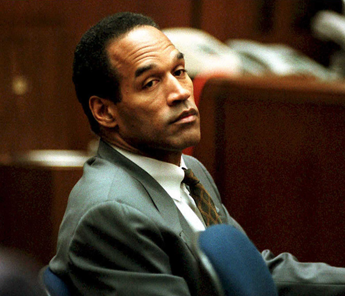 O.J. Simpson in court